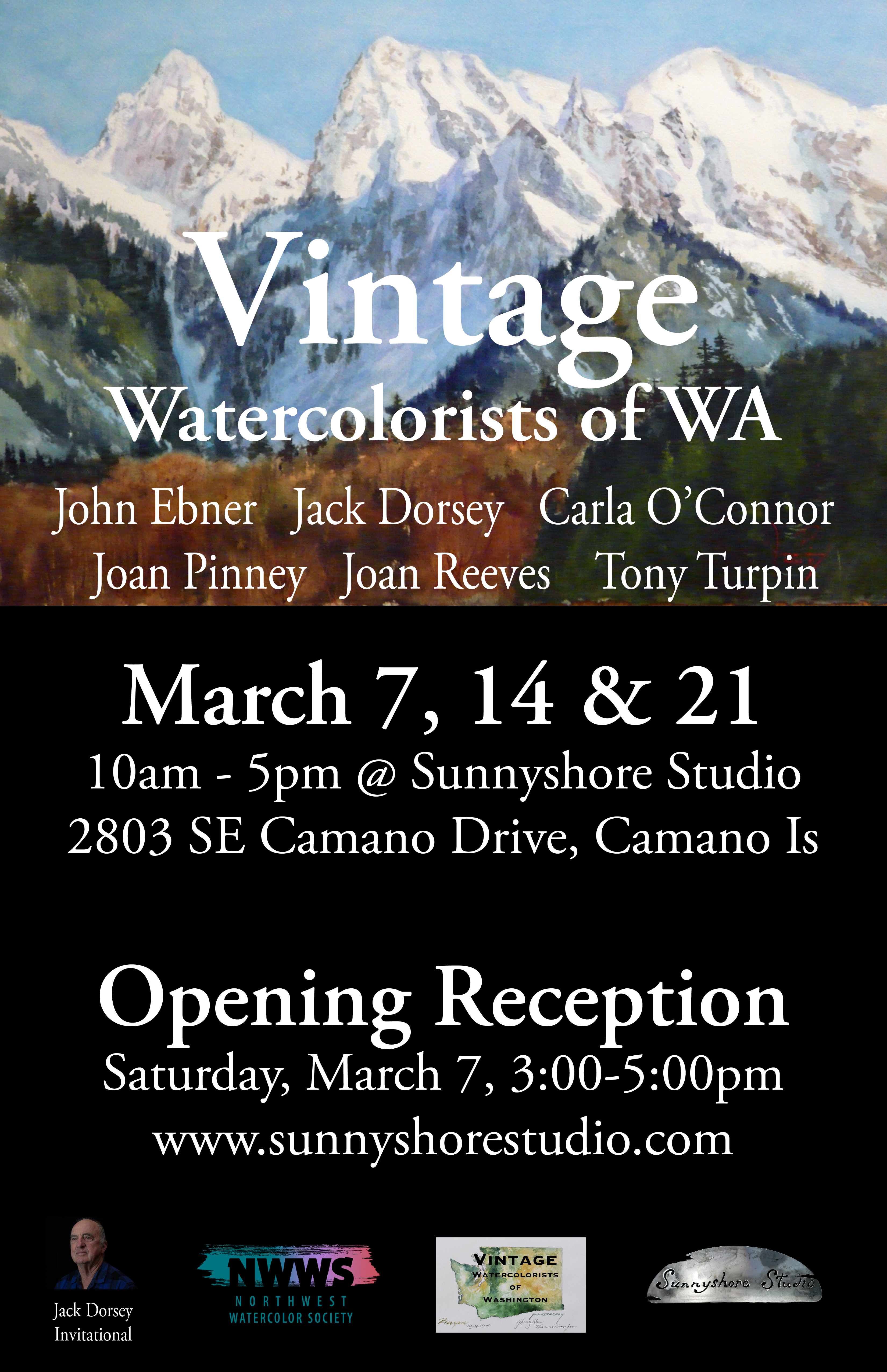 Sunnyshore Studio to partner with NWWS on third annual Vintage Watercolorists of Washington Showcase