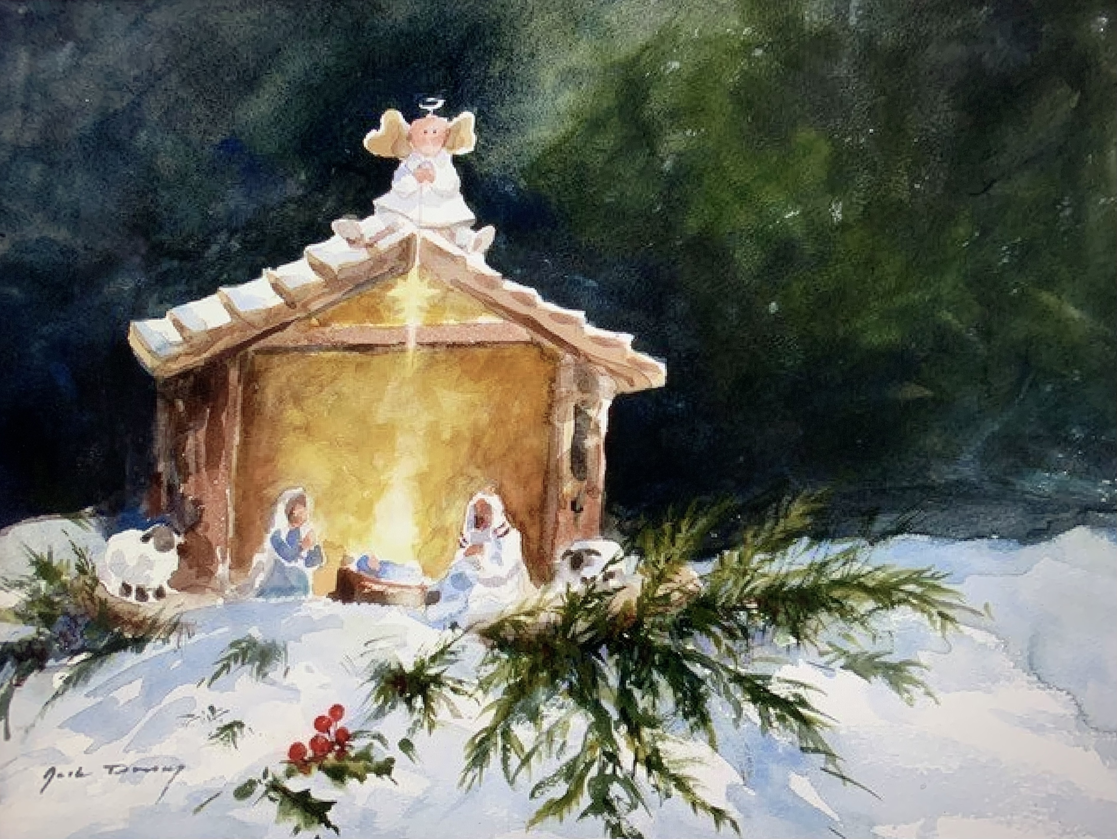 Buy an Original Jack Dorsey Christmas Card featured in his new book Christmas Cards and Carols