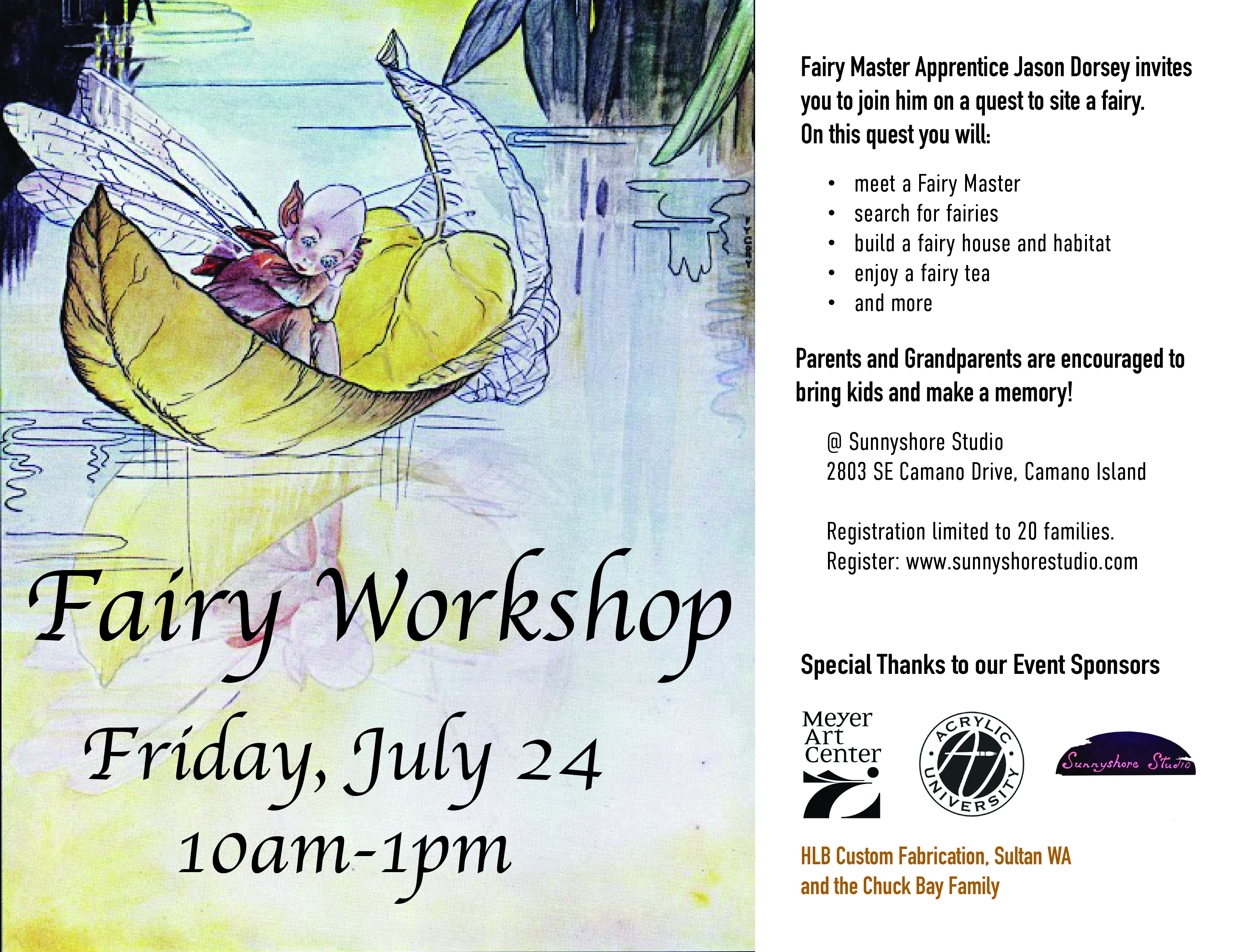 Fairy Workshop, Friday, July 24